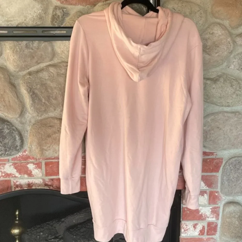 Superdry - Hoodie Dress - Baby Pink - Size 10 - Picture 5 of 5